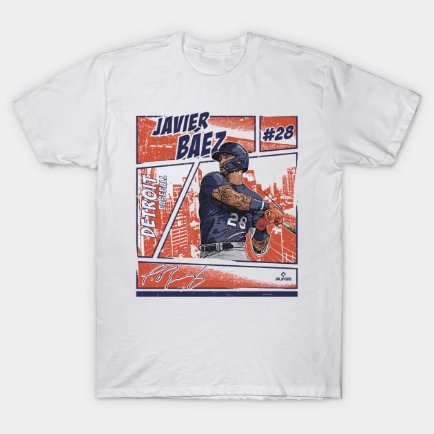 Javier Baez Detroit Comic T-Shirt by Jesse Gorrell